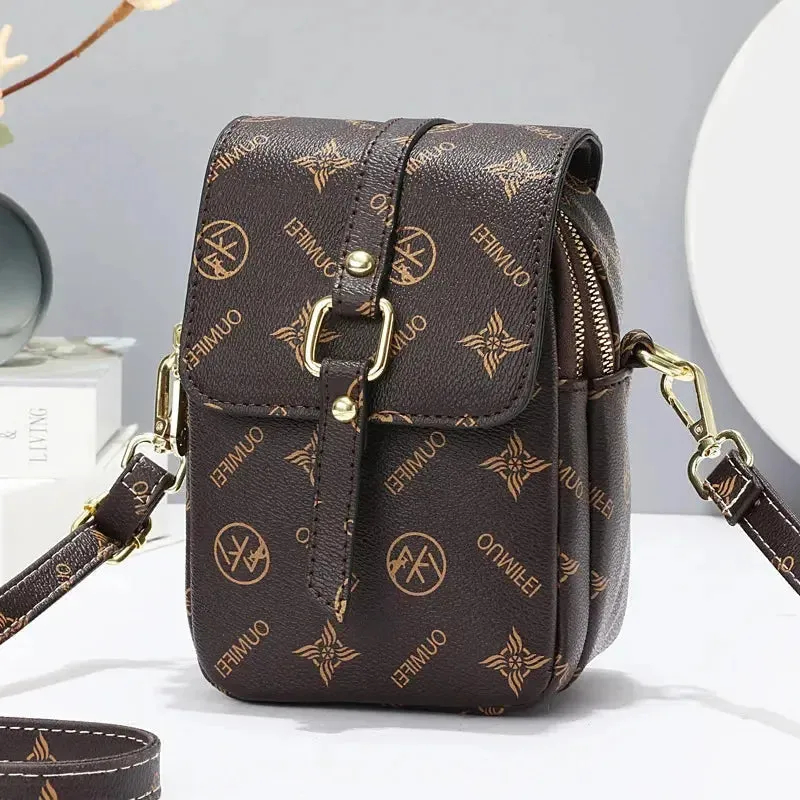women's handbags Letter Pattern Women's Small Square Bag Fashion Versatile One Shoulder Crossbody Bag Trendy Mini Phone Bag Women Handbags Sac