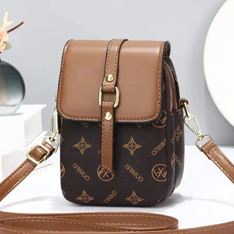 women's handbags Letter Pattern Women's Small Square Bag Fashion Versatile One Shoulder Crossbody Bag Trendy Mini Phone Bag Women Handbags Sac