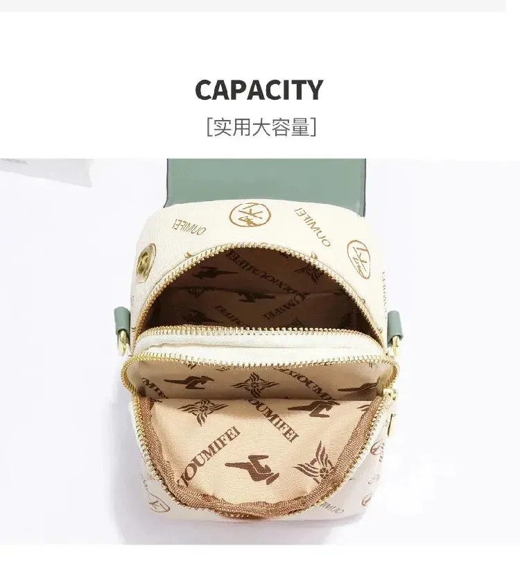 women's handbags Letter Pattern Women's Small Square Bag Fashion Versatile One Shoulder Crossbody Bag Trendy Mini Phone Bag Women Handbags Sac