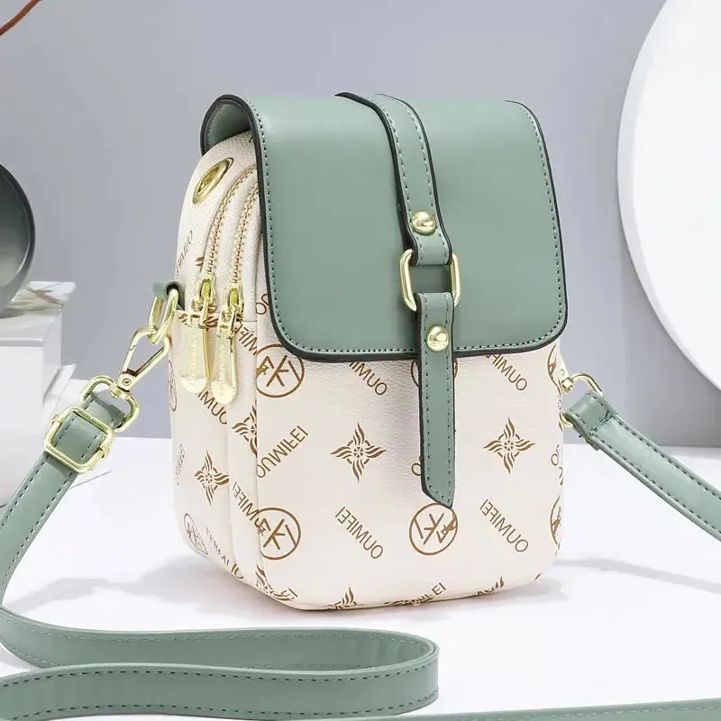 women's handbags Letter Pattern Women's Small Square Bag Fashion Versatile One Shoulder Crossbody Bag Trendy Mini Phone Bag Women Handbags Sac