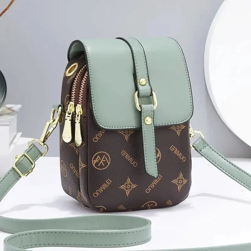 women's handbags Letter Pattern Women's Small Square Bag Fashion Versatile One Shoulder Crossbody Bag Trendy Mini Phone Bag Women Handbags Sac