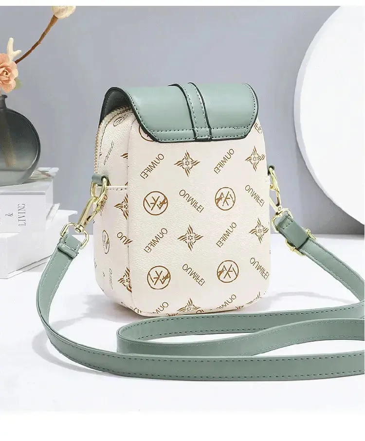 women's handbags Letter Pattern Women's Small Square Bag Fashion Versatile One Shoulder Crossbody Bag Trendy Mini Phone Bag Women Handbags Sac