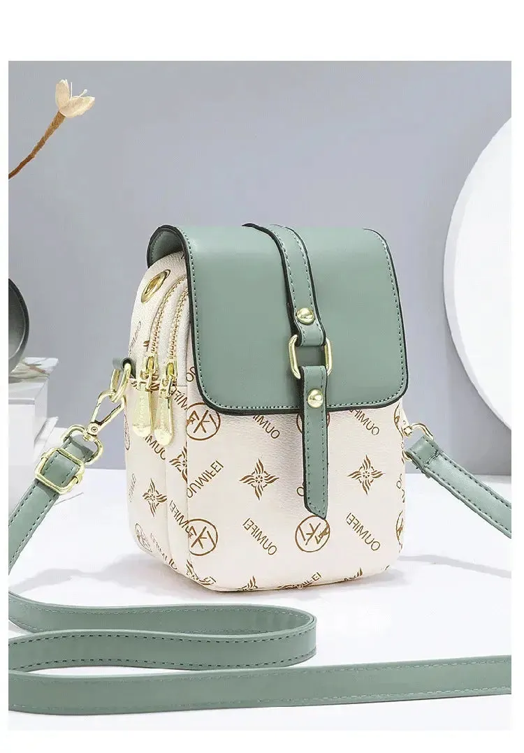 women's handbags Letter Pattern Women's Small Square Bag Fashion Versatile One Shoulder Crossbody Bag Trendy Mini Phone Bag Women Handbags Sac