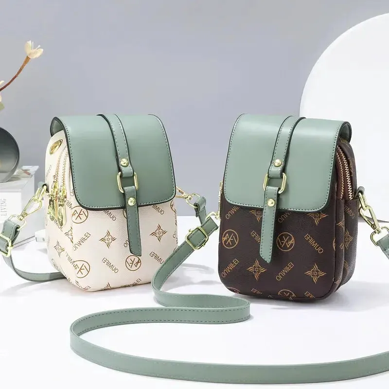 women's handbags Letter Pattern Women's Small Square Bag Fashion Versatile One Shoulder Crossbody Bag Trendy Mini Phone Bag Women Handbags Sac